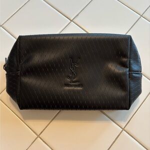 Yves Saint Laurent Black Toiletry Bag purse case travel party gifts holiday cute